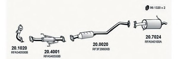 ASSO ART1511 Exhaust System
